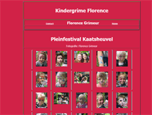 Tablet Screenshot of kindergrime.florence-grimeur.nl